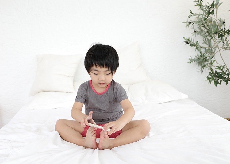 Bộ minkymom thun tăm viền cổ phối màu BTBG