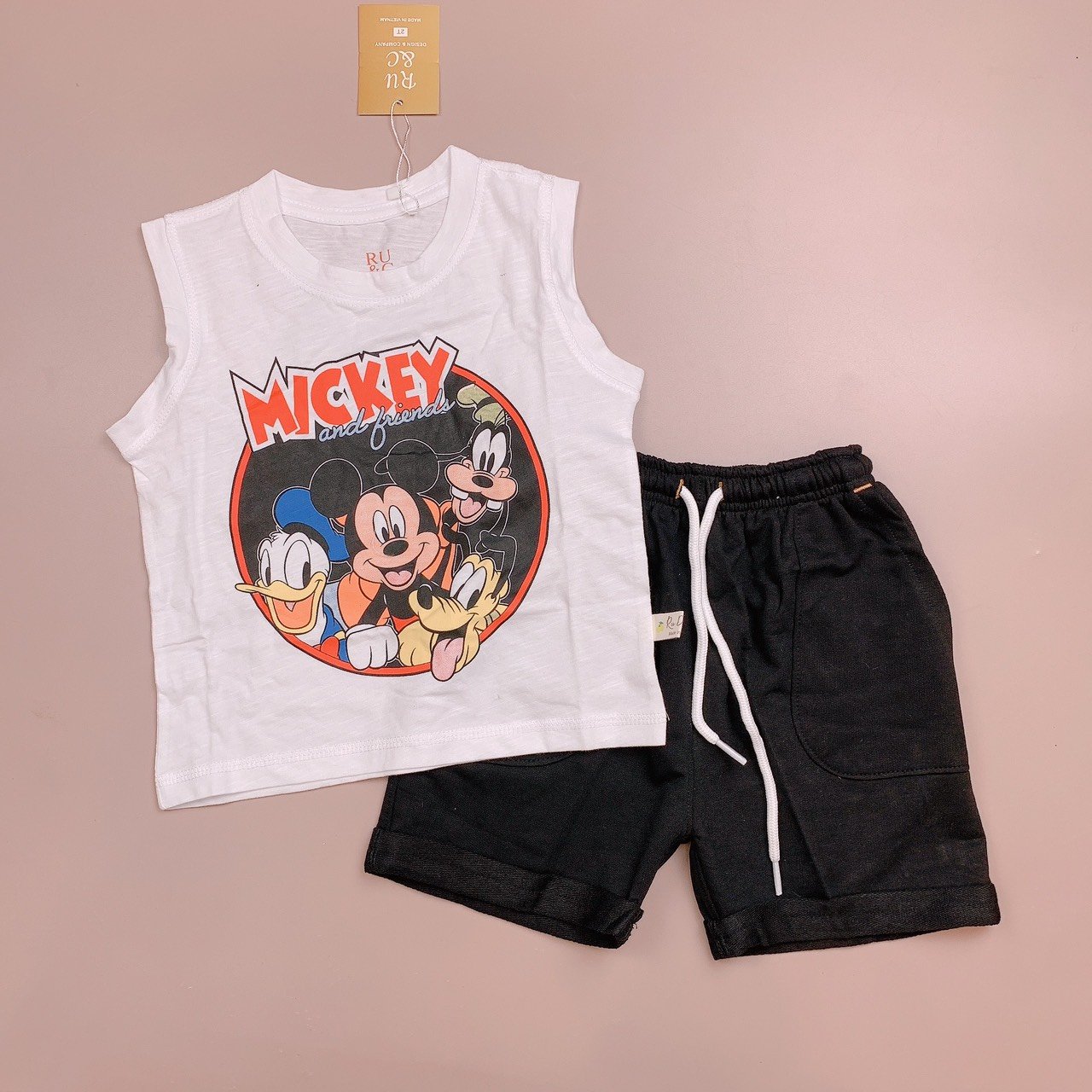Bộ 3 lỗ cotton Ru & C nhiều hình size 2 - 7y