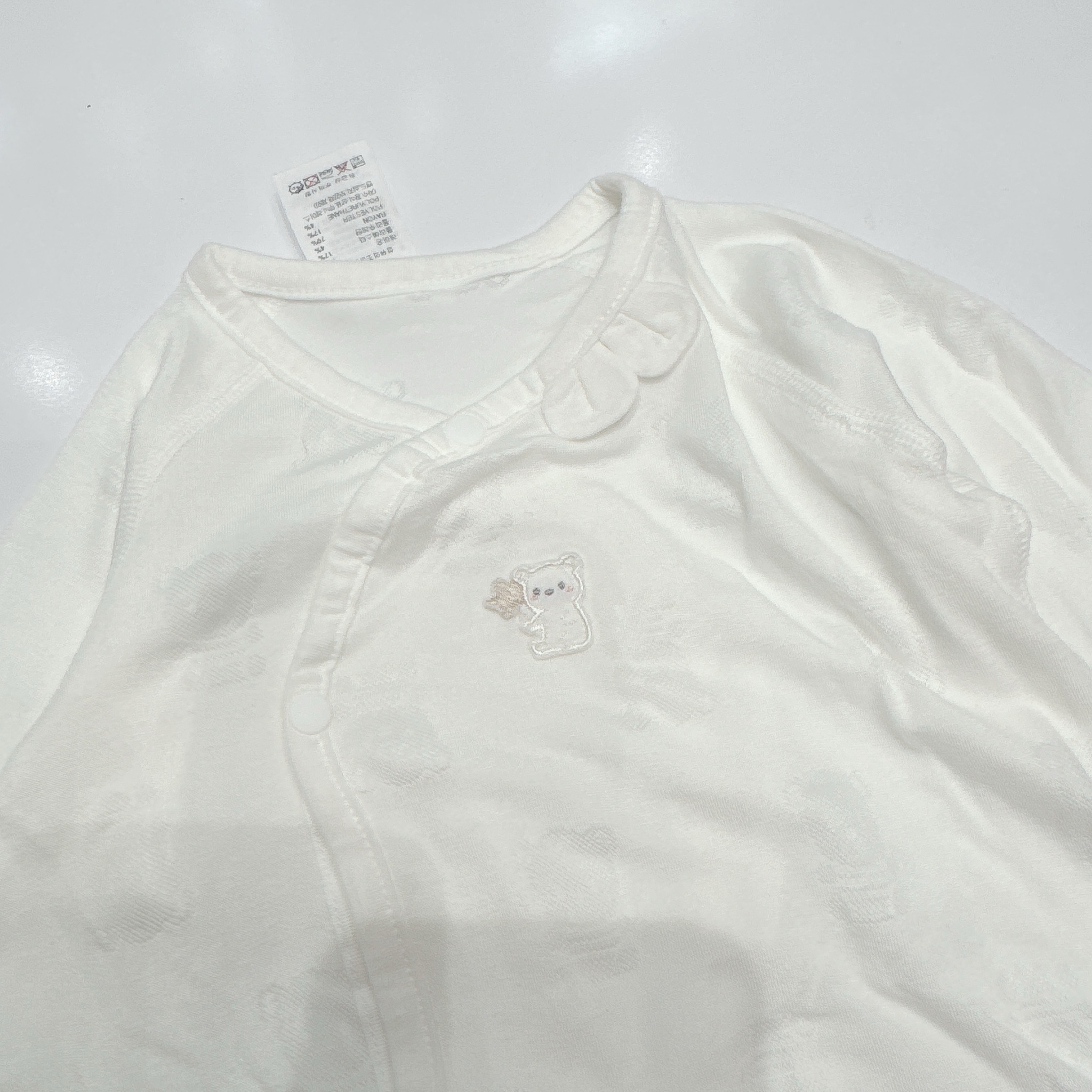 Body đùi Agabang sơ sinh màu trắng gấu sao cho bé size 0-6m