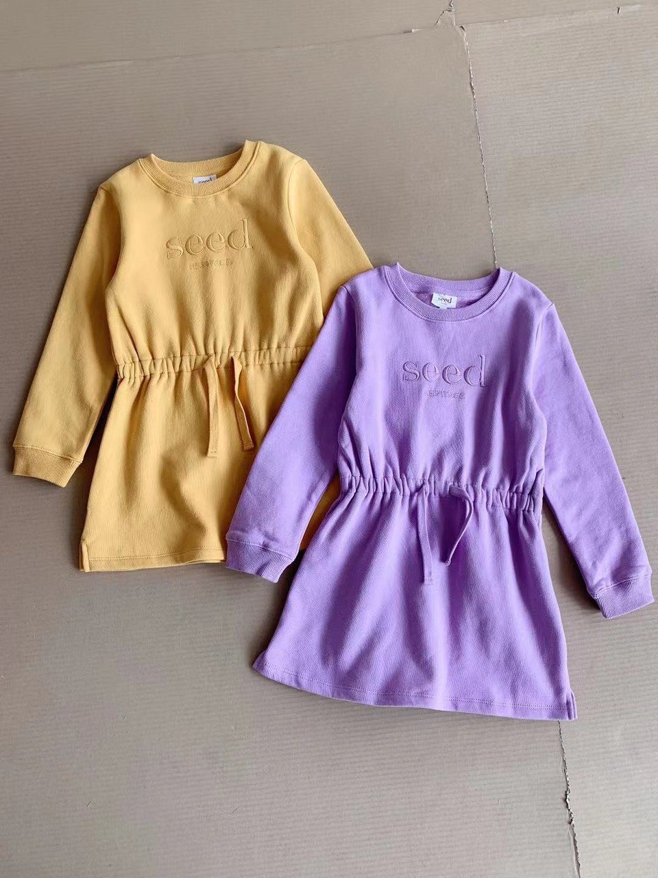 Váy nỉ bông Seed chun eo nhiều màu size 12m - 10y