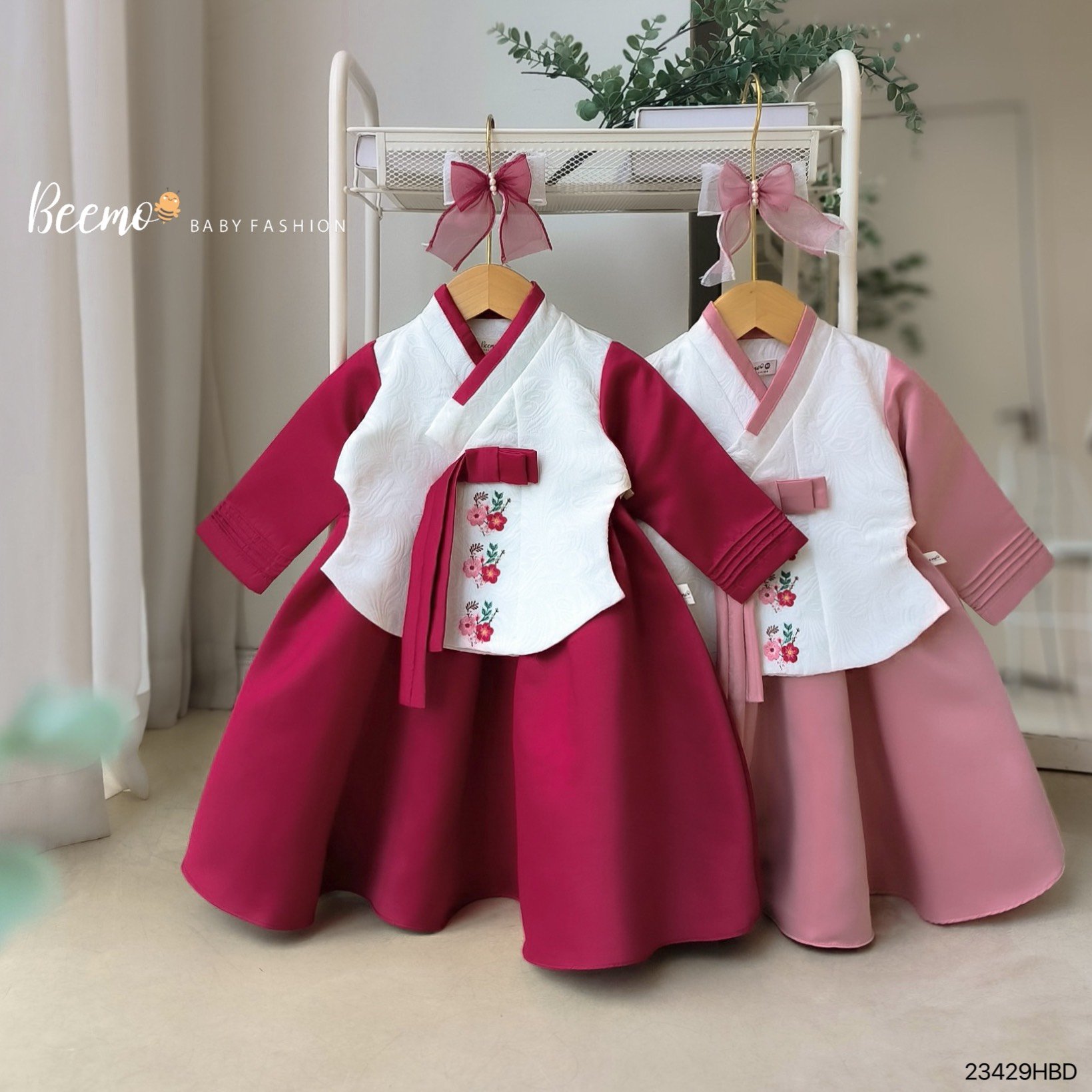 Set Hanbook Beemo thêu hoa BG size 80-130