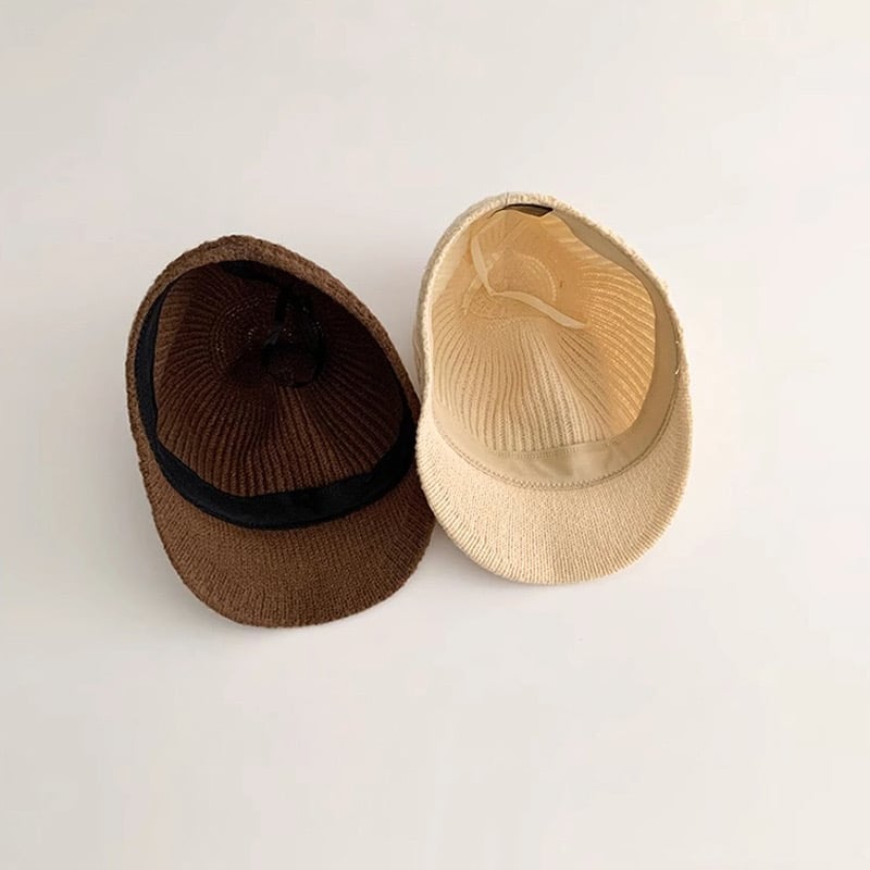 Mũ len đính nơ nhiều màu Bé Gái size 3-6y