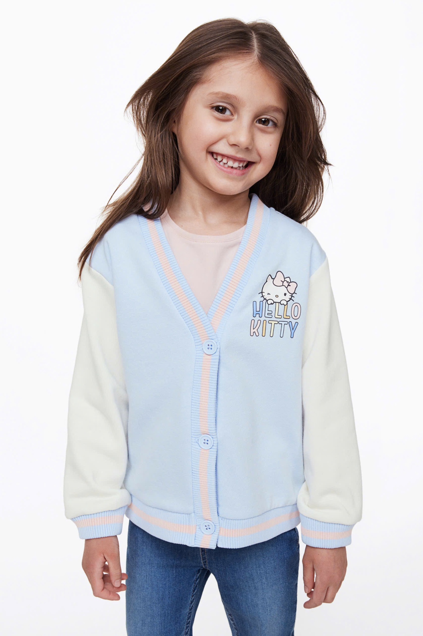 Áo khoác nỉ bomber HM 3 mẫu Bé Gái size 2 - 10y