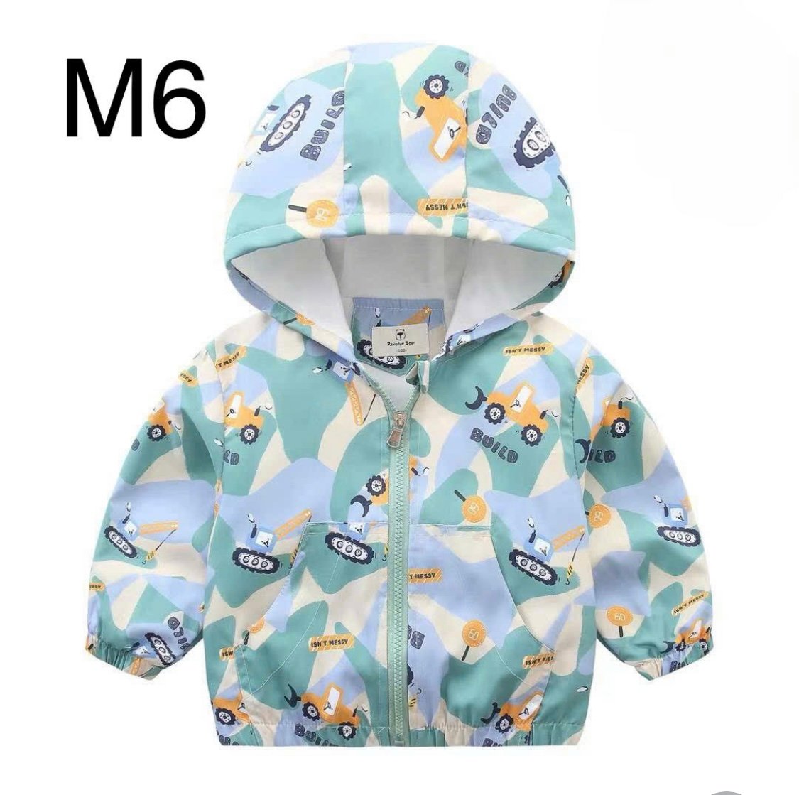 2024 - Áo gió lót cotton Ravedye Bear nhiều hình Bé Trai size 100 - 140