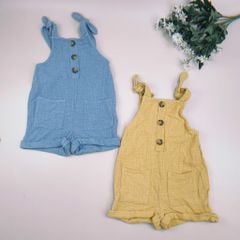 Jumpsuit muslin K-D 2 màu vàng/xanh BG