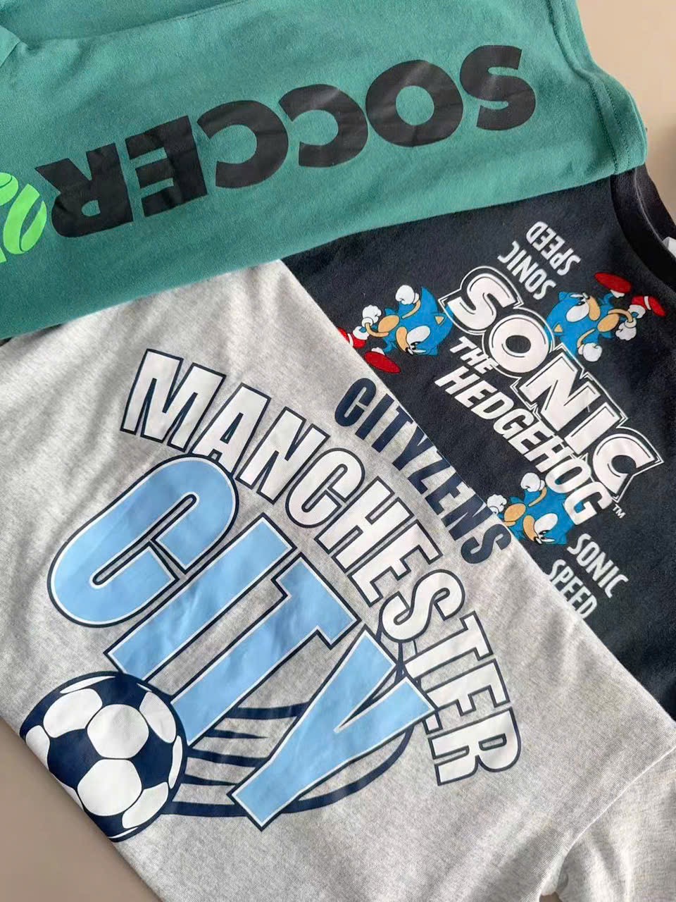 Bộ cotton dư xịn Manchester / Australia / Rubik / Sonic bé trai size 6 - 16y