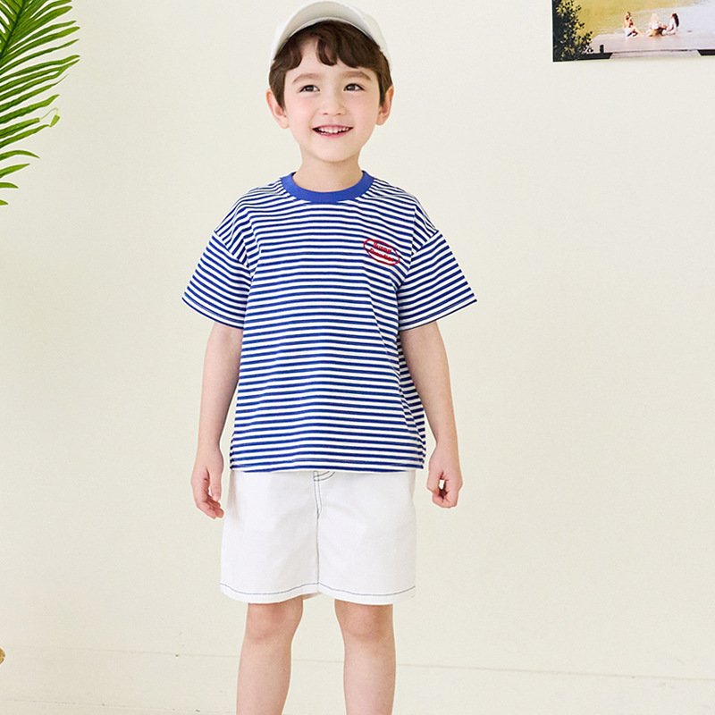 Quần short kaki Bebezoo màu trắng túi chữ BT size 100-150