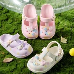 Sục nhựa Mario trái tim in tràn 3 màu bé gái size 160-220