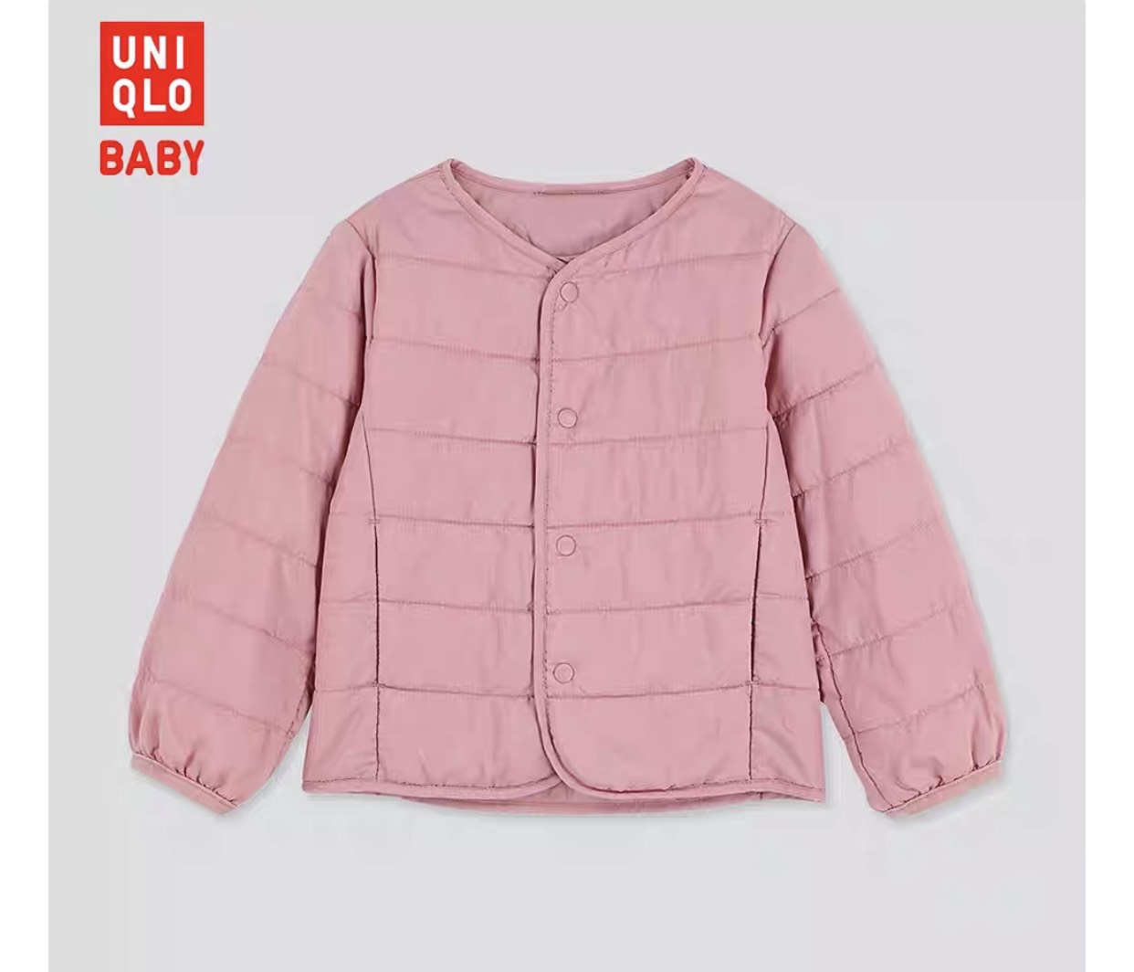Áo phao siêu nhẹ cổ tròn Uni 4 màu BTBG size 80 / 90 / 100