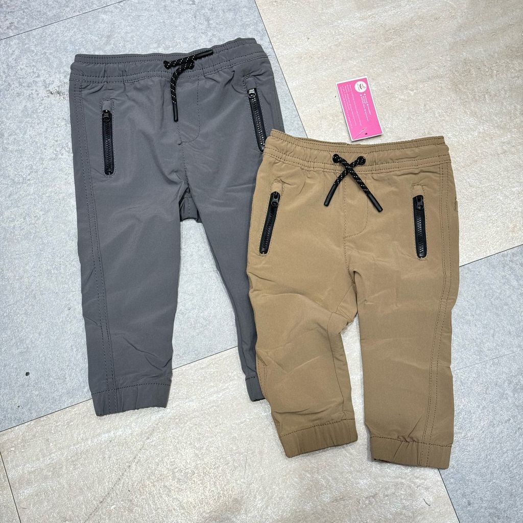 Quần jogger gió mềm 2 lớp Cat Jack 3 màu bé trai size 1-5y