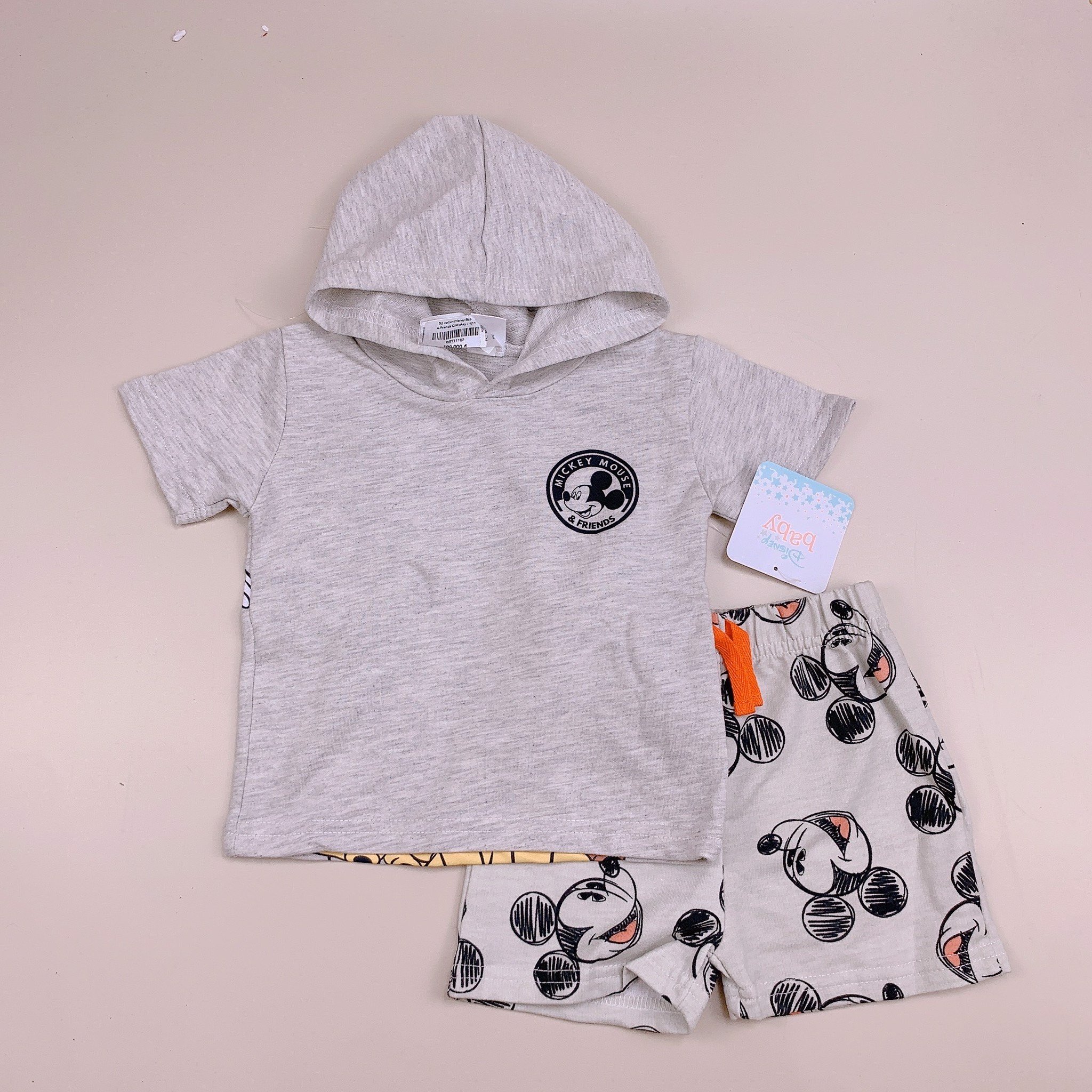 Bộ cotton Disney Baby áo có mũ nhiều hình BTBG