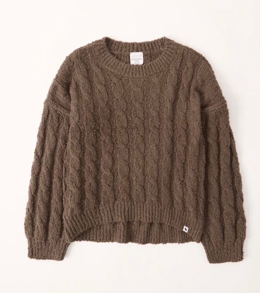 Áo len vặn thừng Abercrombie Kids dòng đại 4 màu BG size 6 - 16y