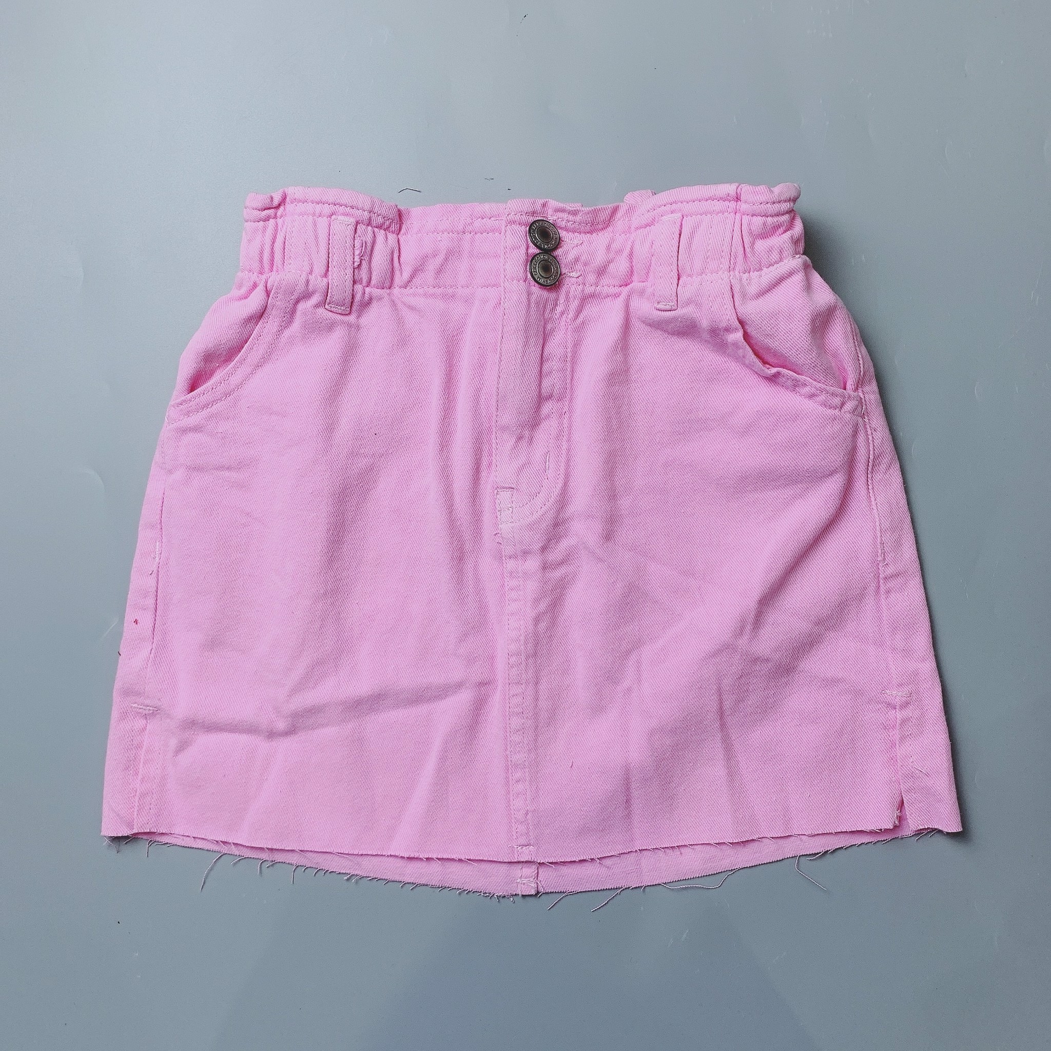 Chân Váy jean Zara cạp chun - màu hồng