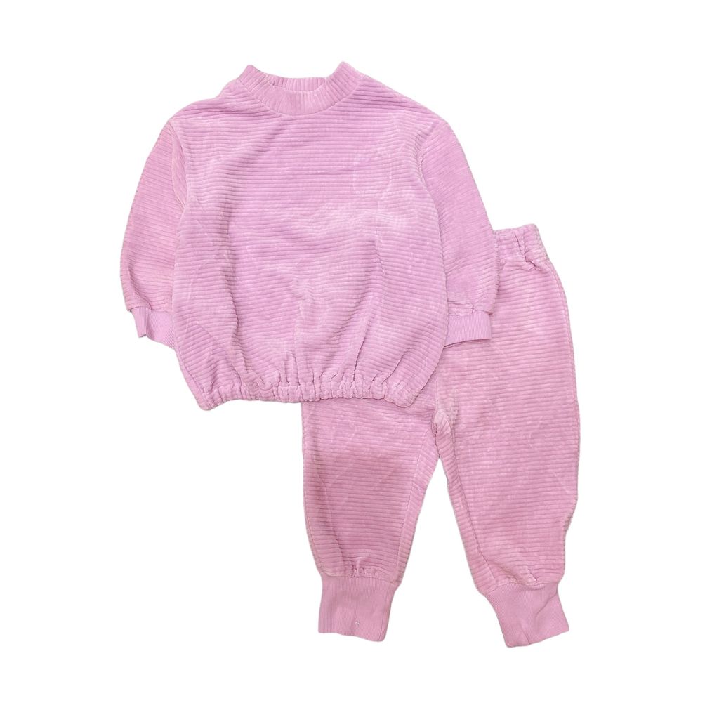 Bộ nhung Moimoln màu tím trơn size 100