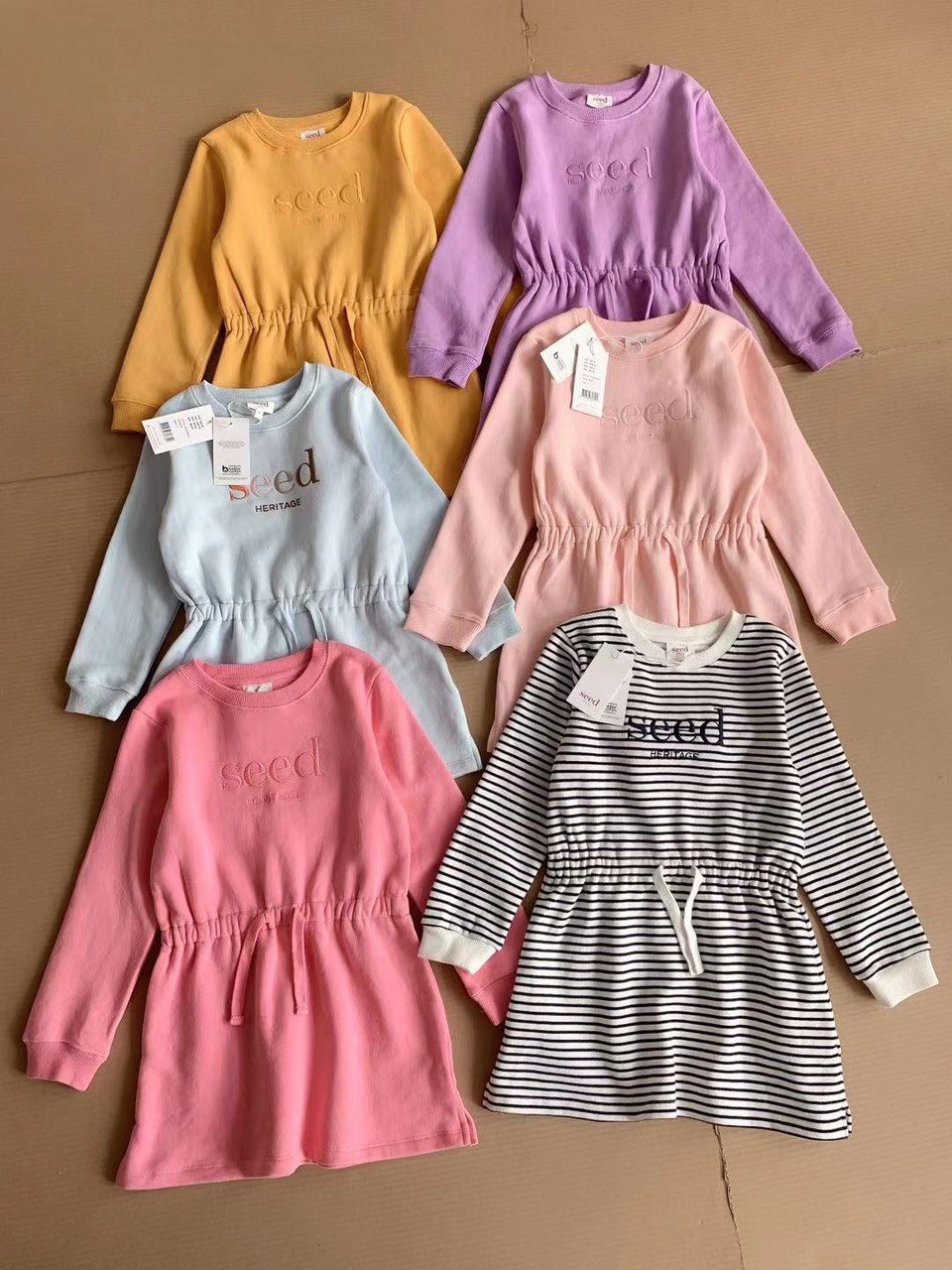 Váy nỉ bông Seed chun eo nhiều màu size 12m - 10y