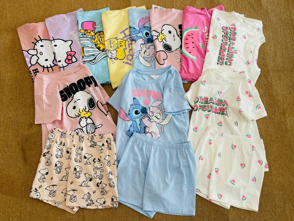 Bộ cotton HM nhiều hình dòng nhí BG size 2-10y