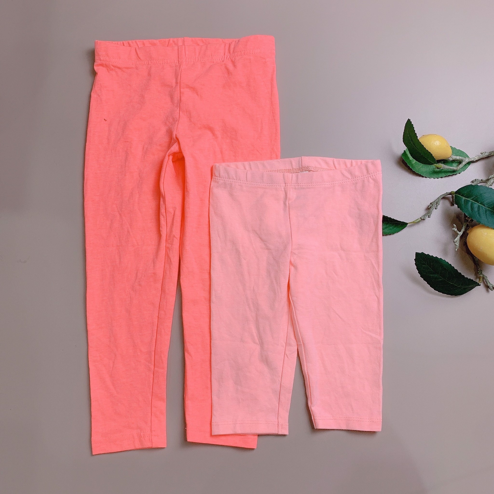 Quần legging lửng carter - Cam trơn màu