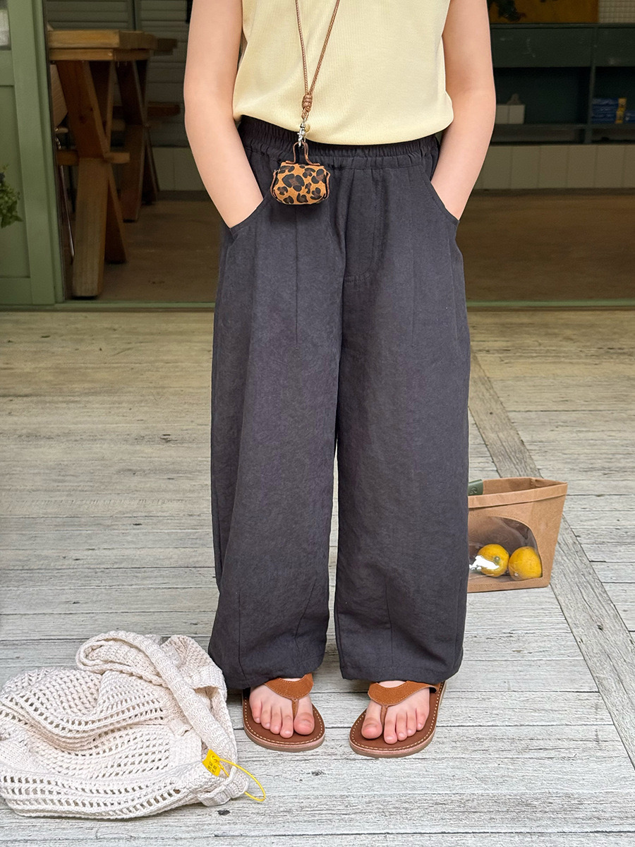 250154 - Quần vải AMBB dáng baggy rộng nhiều màu cho bé gái size 90-170
