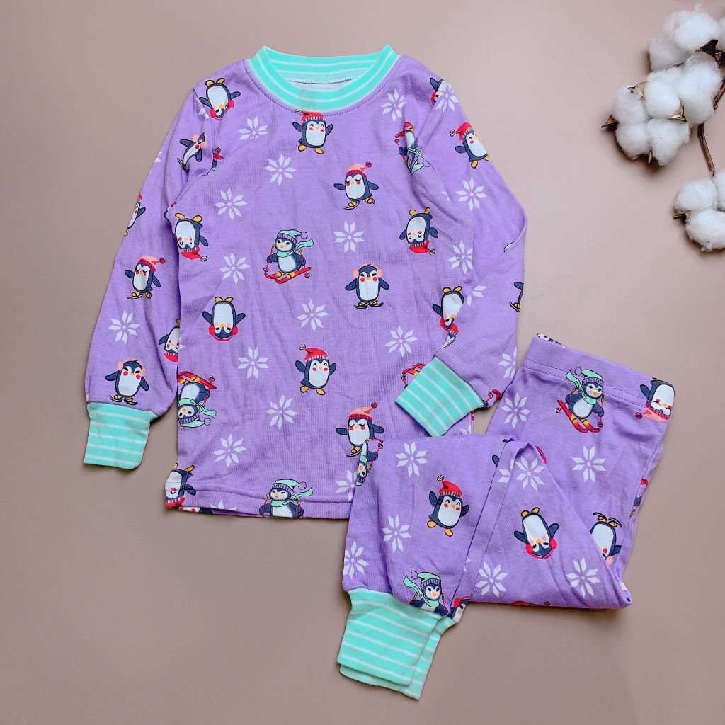 Bộ cotton Kirkland màu tím cánh cụt nhỏ
