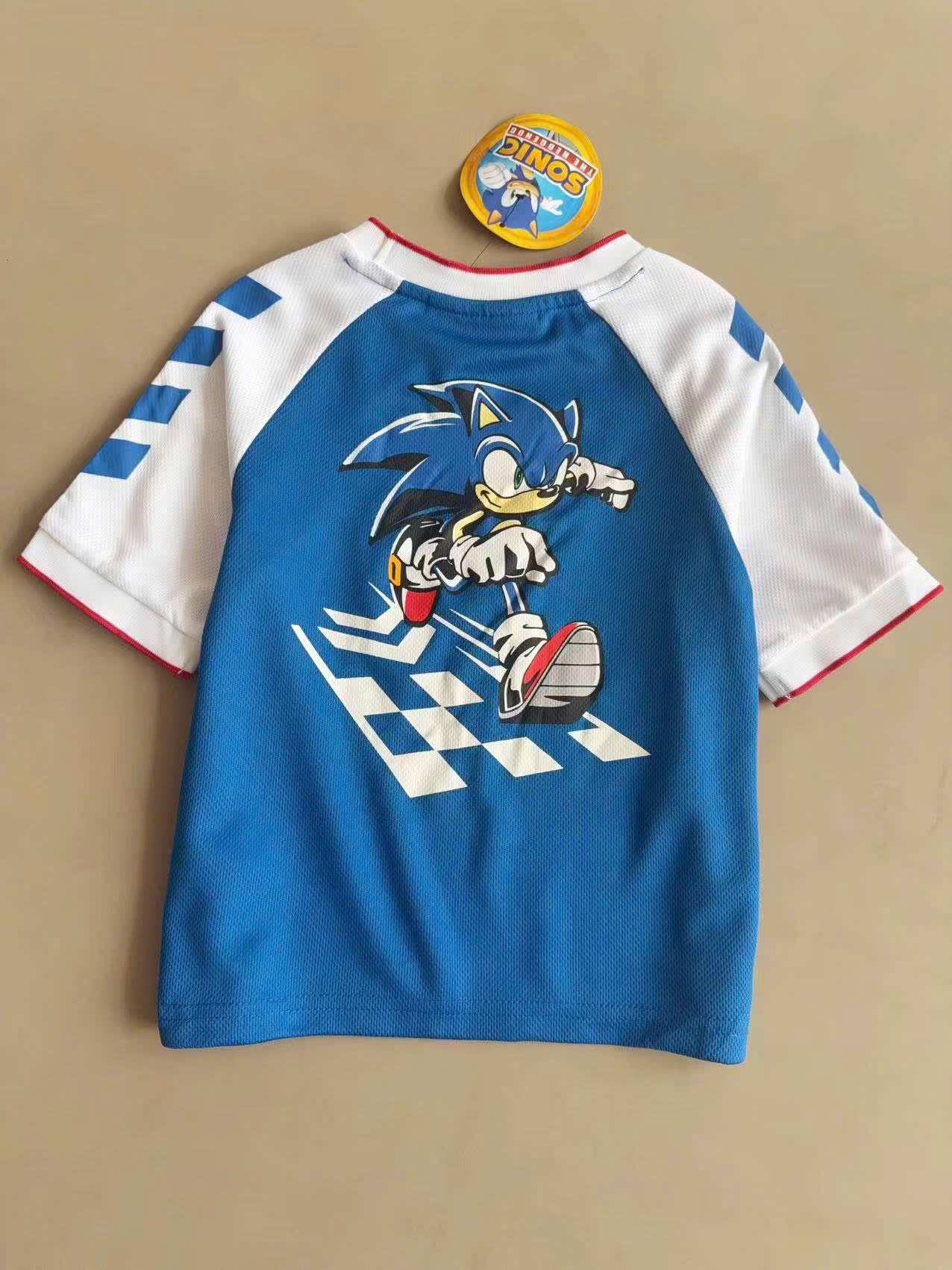 Bộ thể thao Pri.mark dư xịn màu xanh Sonic bé trai size 1-8y