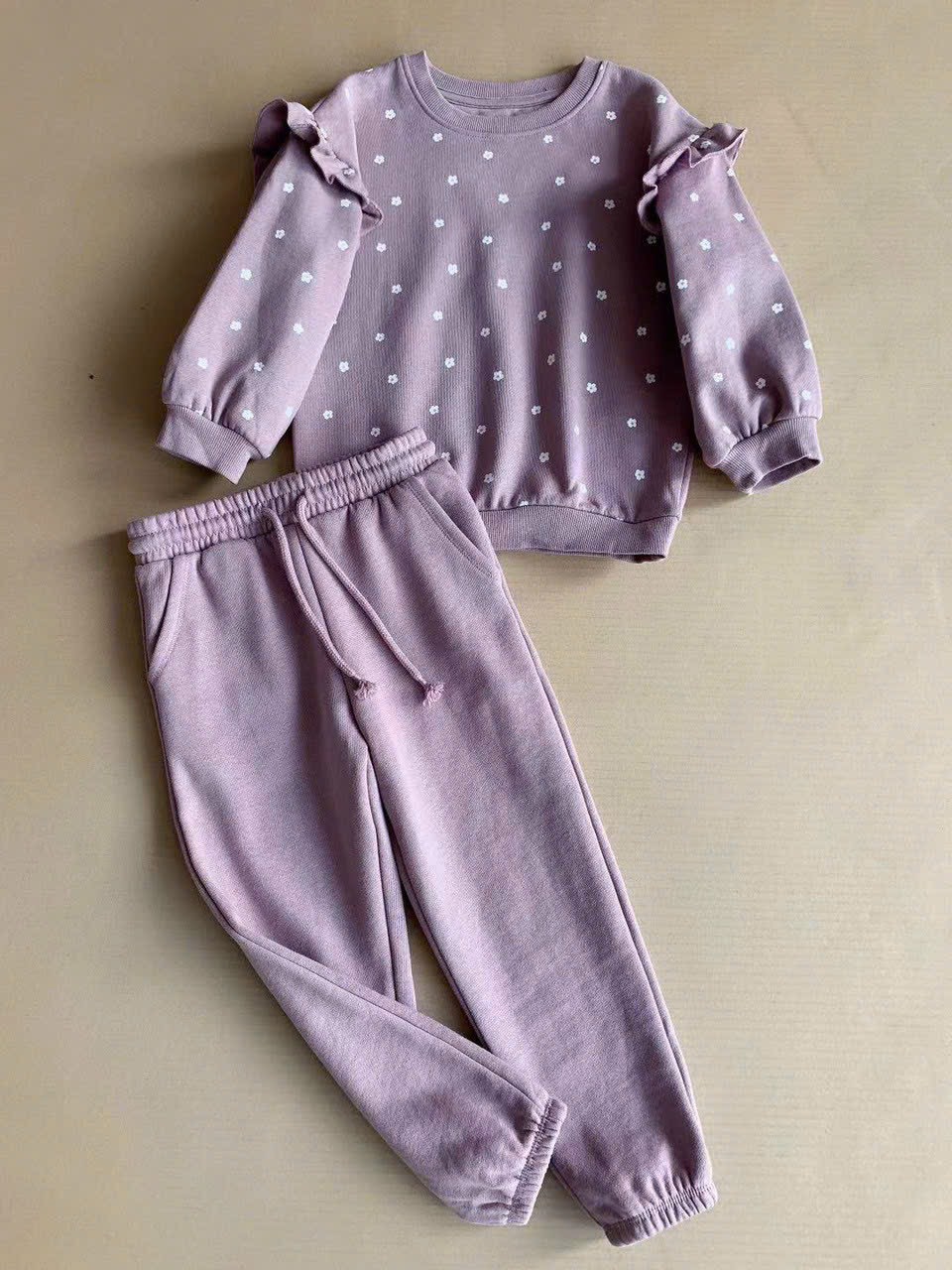 Bộ nỉ Castro dòng Nhí nhiều hình Bé Gái size 12m - 4y