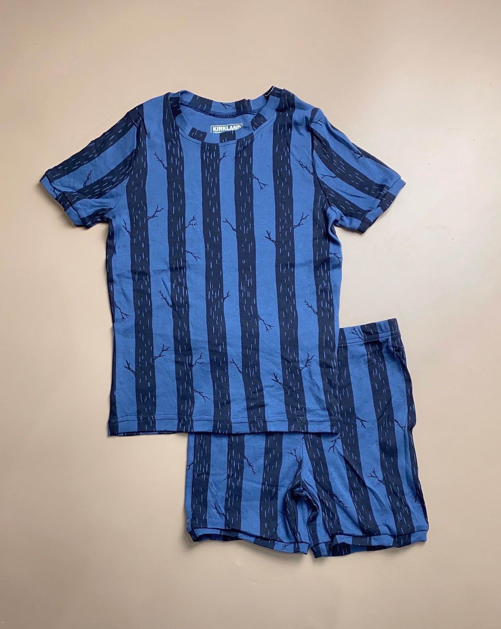 Bộ cotton Kirkland BT - sọc xanh đen thân cây