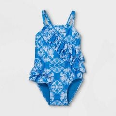 Bộ bơi Cat Jack xanh tím loang trắng BG