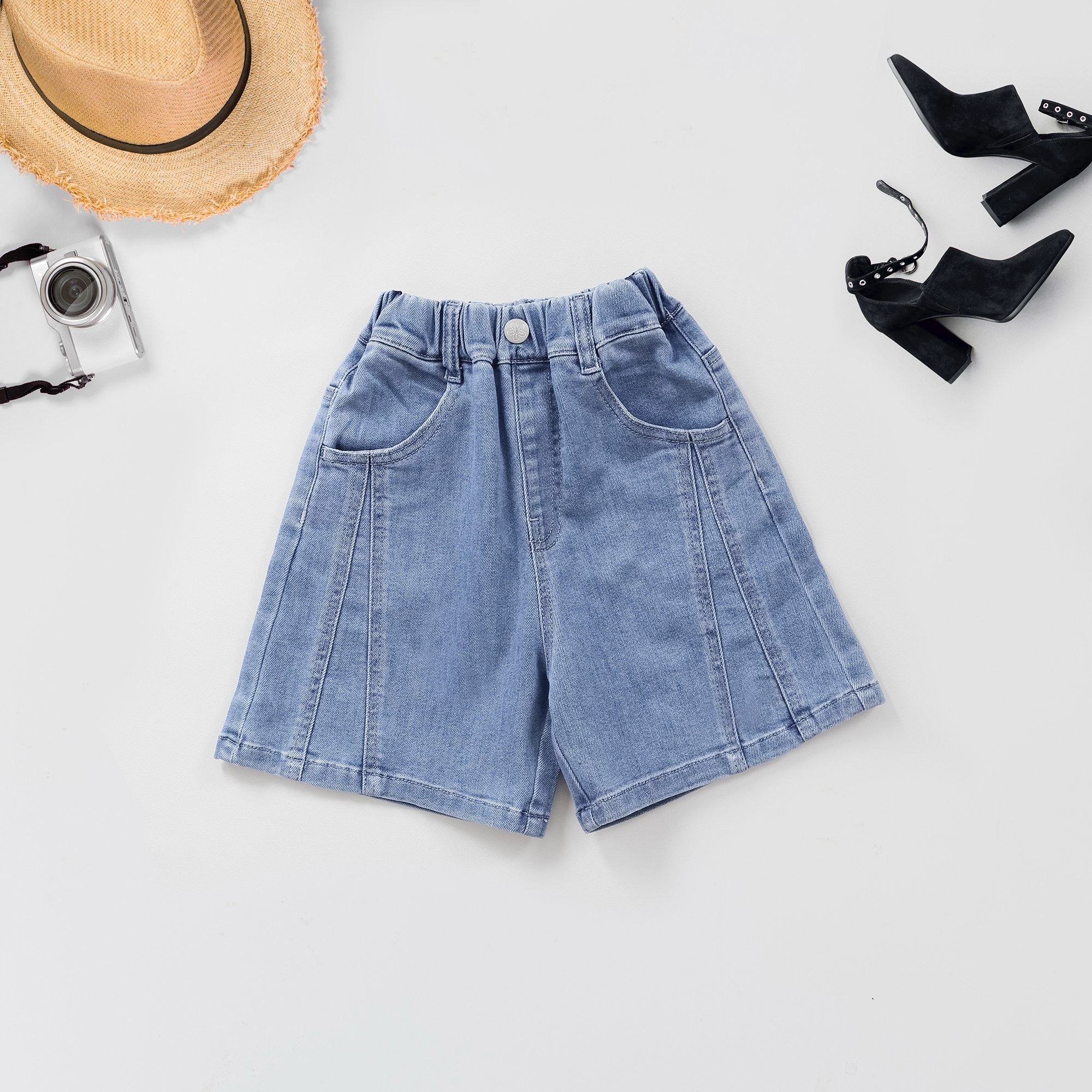 Quần short Nexxi jean mềm 2 màu BG size 3-14y