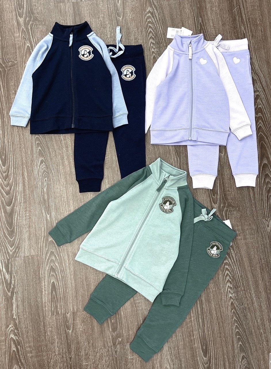 Bộ da cá Merino Wool Content vai giác lăng phối màu size 92 - 140