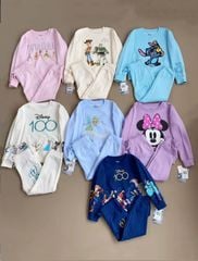 Bộ nỉ bông Disney nhiều hình Bé Gái size 3 - 10y