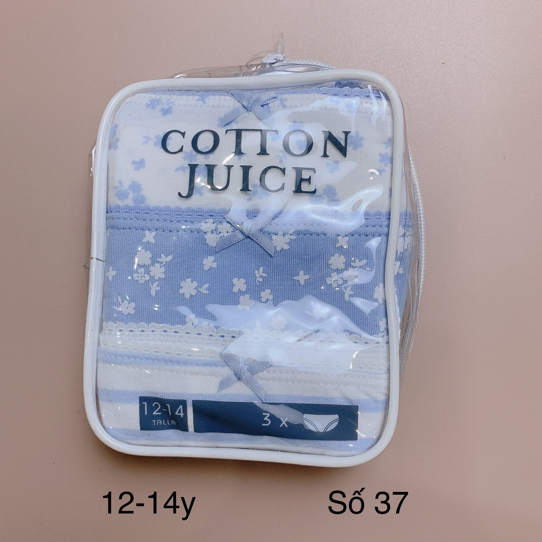 [12-14y] Set 3 quần chip Cotton Juice (số 31-40)