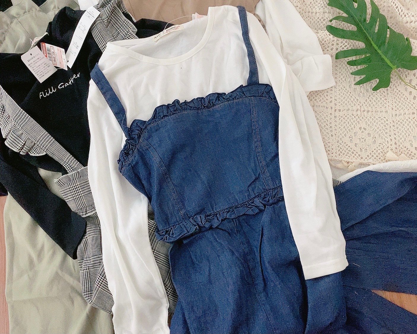 Set Jumpsuit Airly Momo xuất Nhật quần ống xuông kèm áo nhiều màu BG