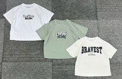 Áo cotton GGJJ dư xịn nhiều mẫu in chữ bé trai size 2-8y
