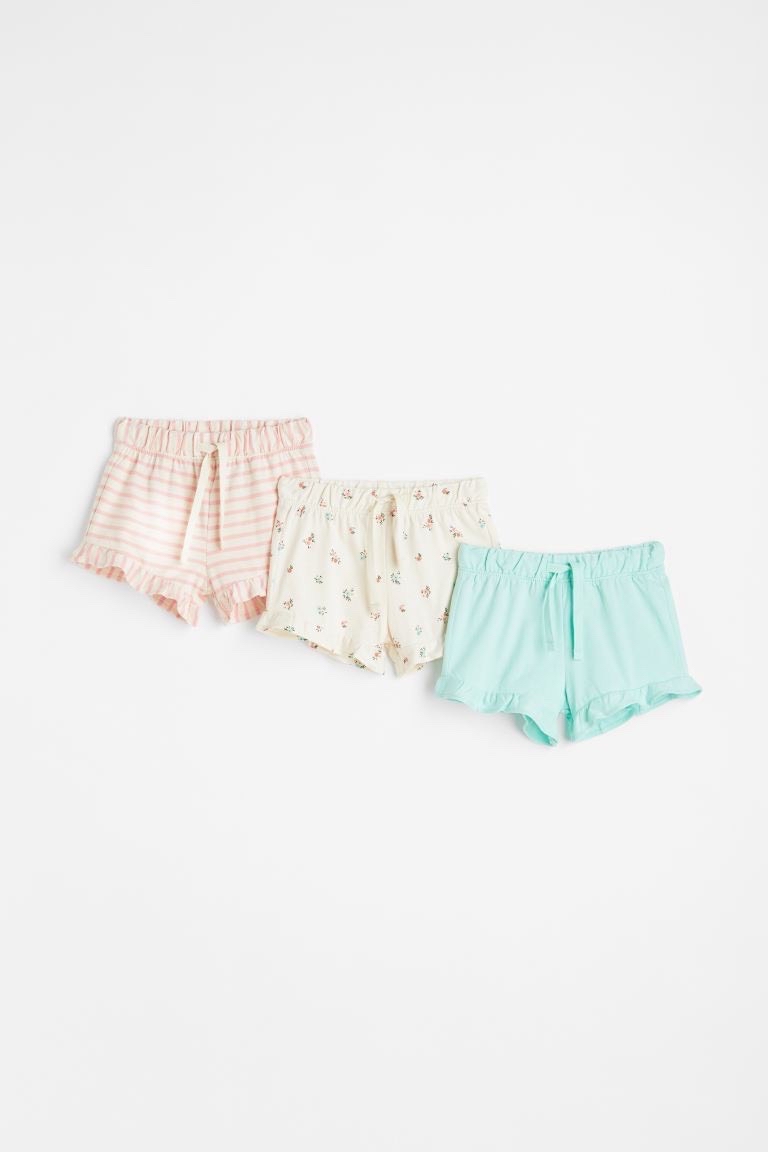 Quần short cotton HM trơn màu / kẻ 6m - 4y BG