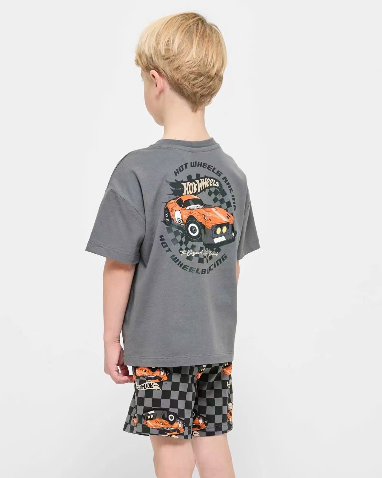 Bộ cotton dư xịn họa tiết Sonic, Ninja rùa, Hot wheels nhiều màu bé trai size 1-8y