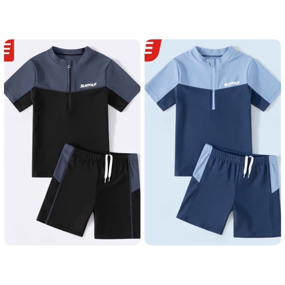 0017 - Bộ bơi 2ct YUKE Suntour bé trai size XL-6XL