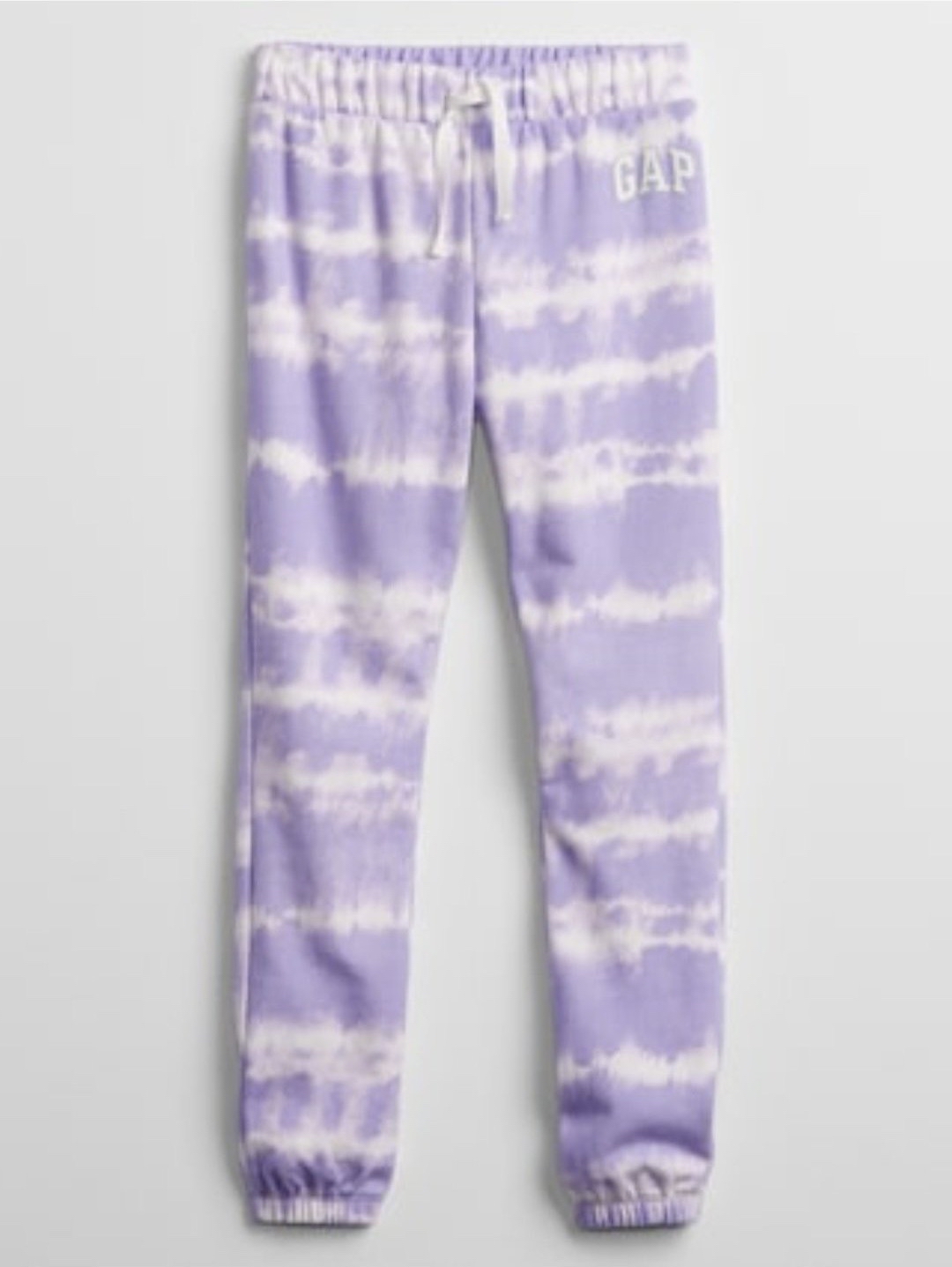 Quần jogger da cá GapKids - màu tím loang trắng