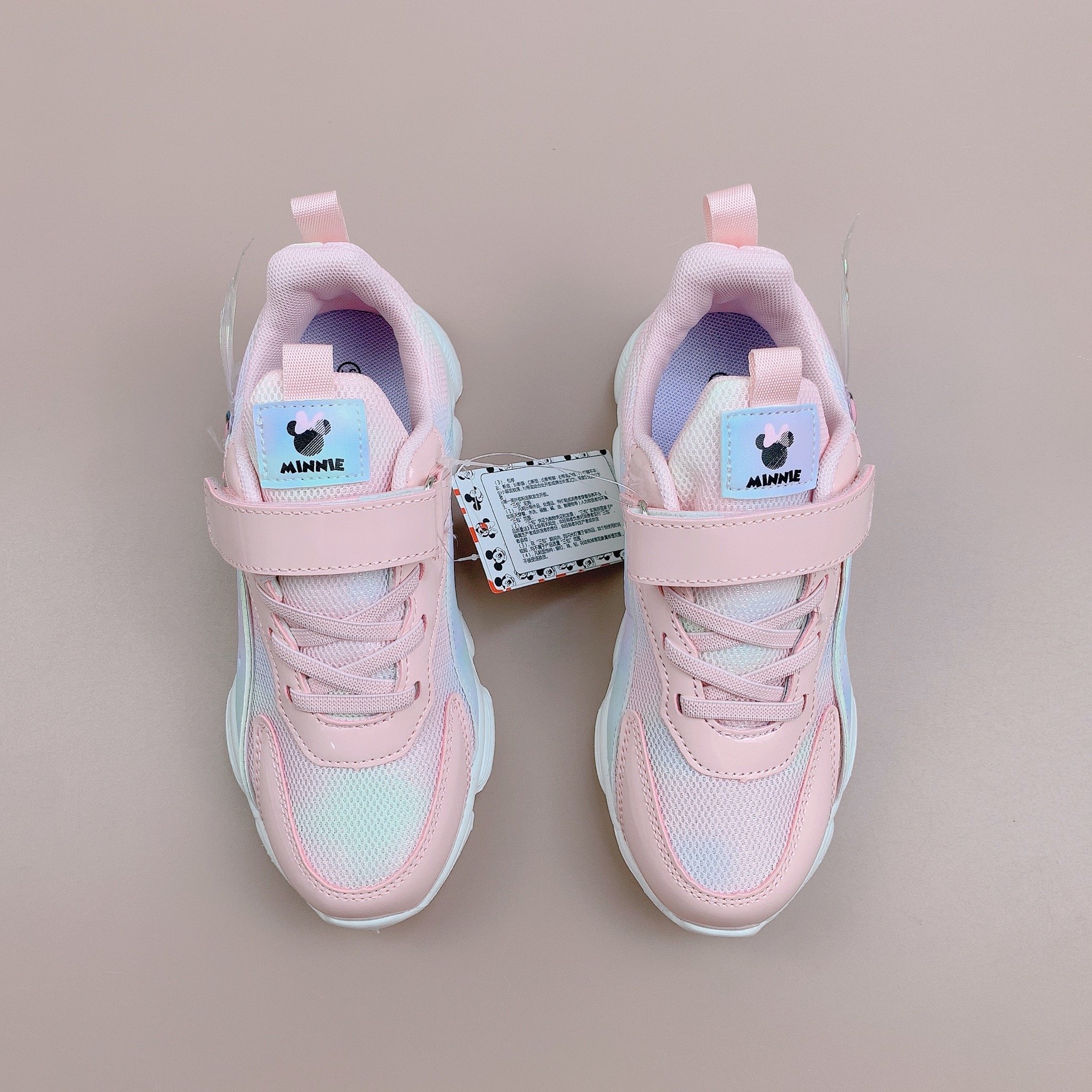 Giày sneaker Disney Minnie cánh tiên 3 màu BG size 26 - 37