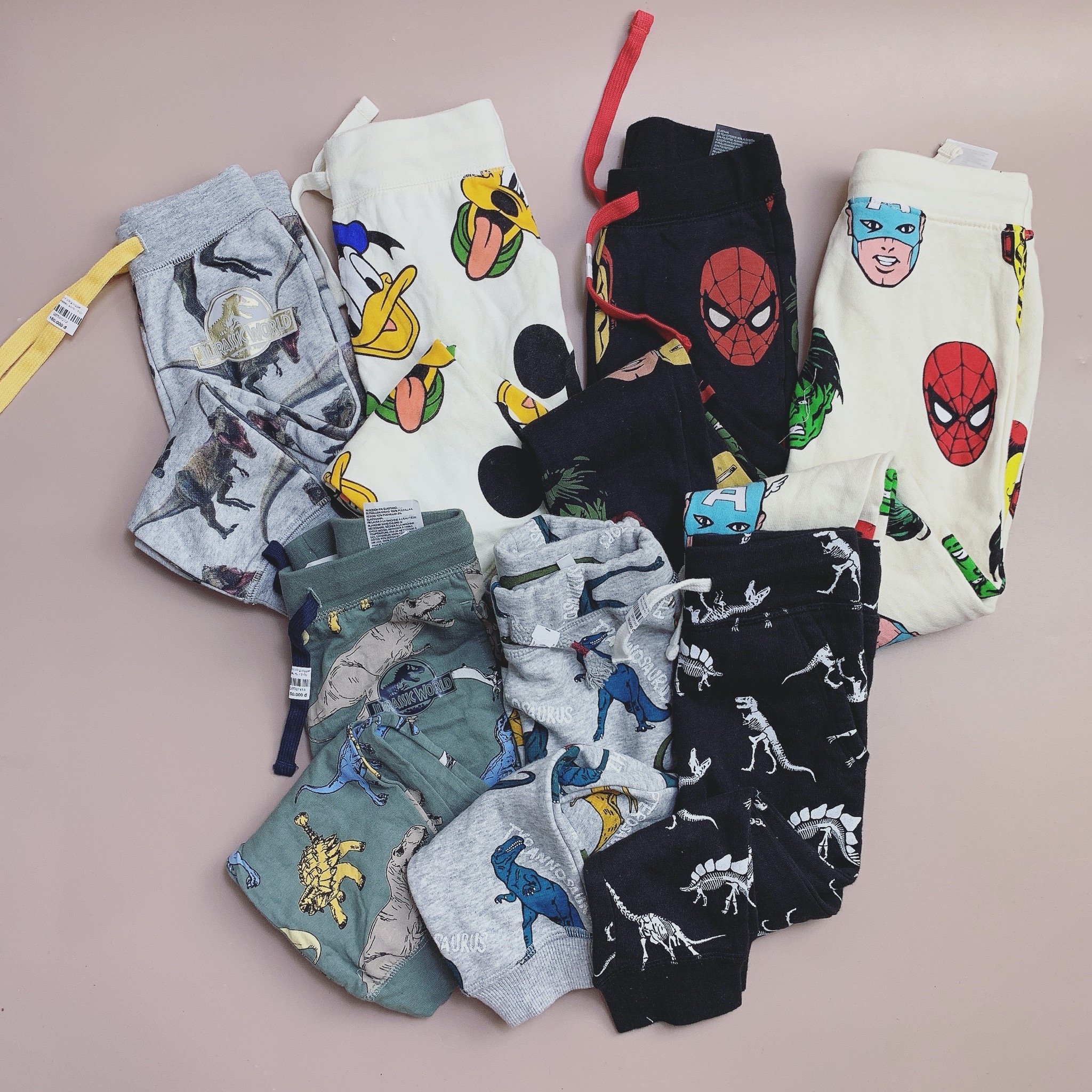 Quần nỉ bông jogger HM nhiều hình BT