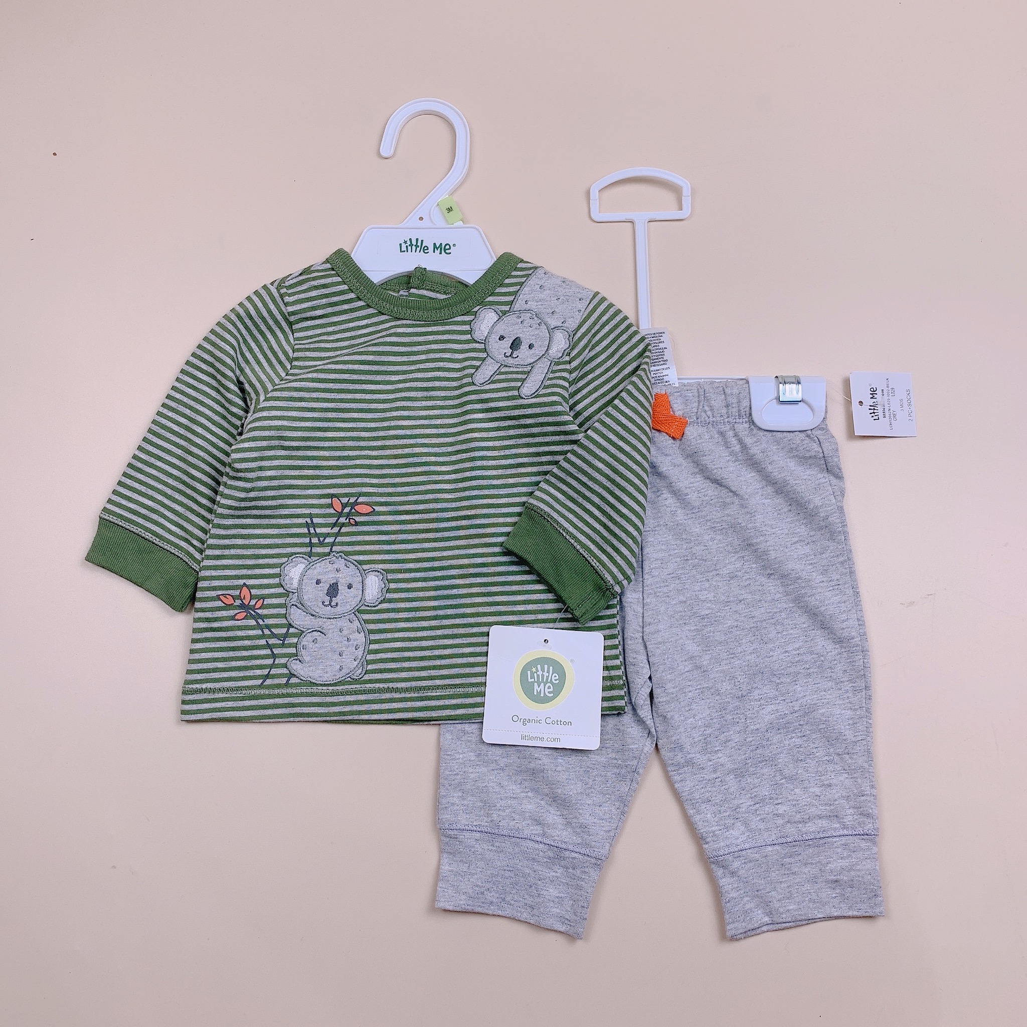 Bộ cotton Little Me nhiều hình BT size 3-24m