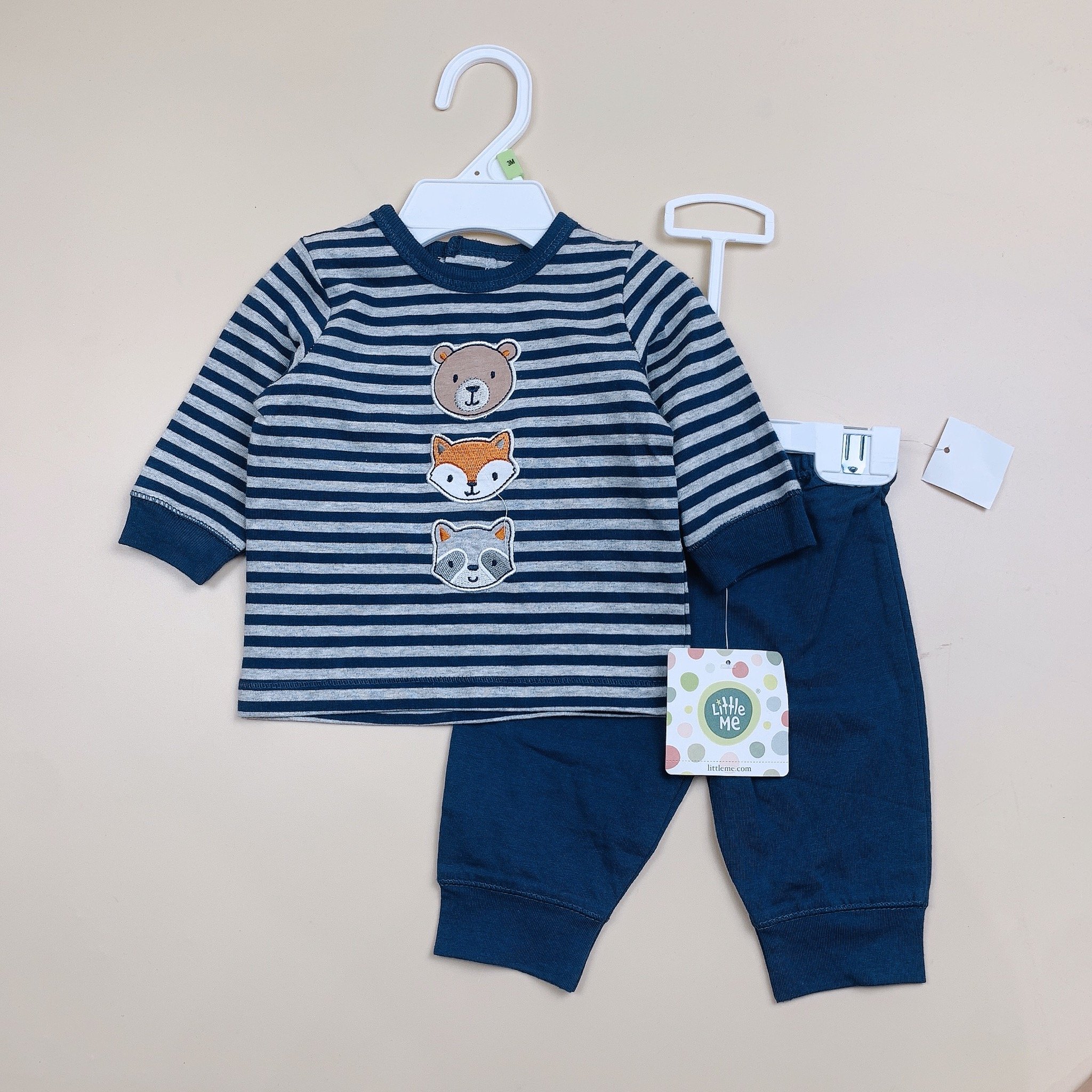 Bộ cotton Little Me nhiều hình BT size 3-24m