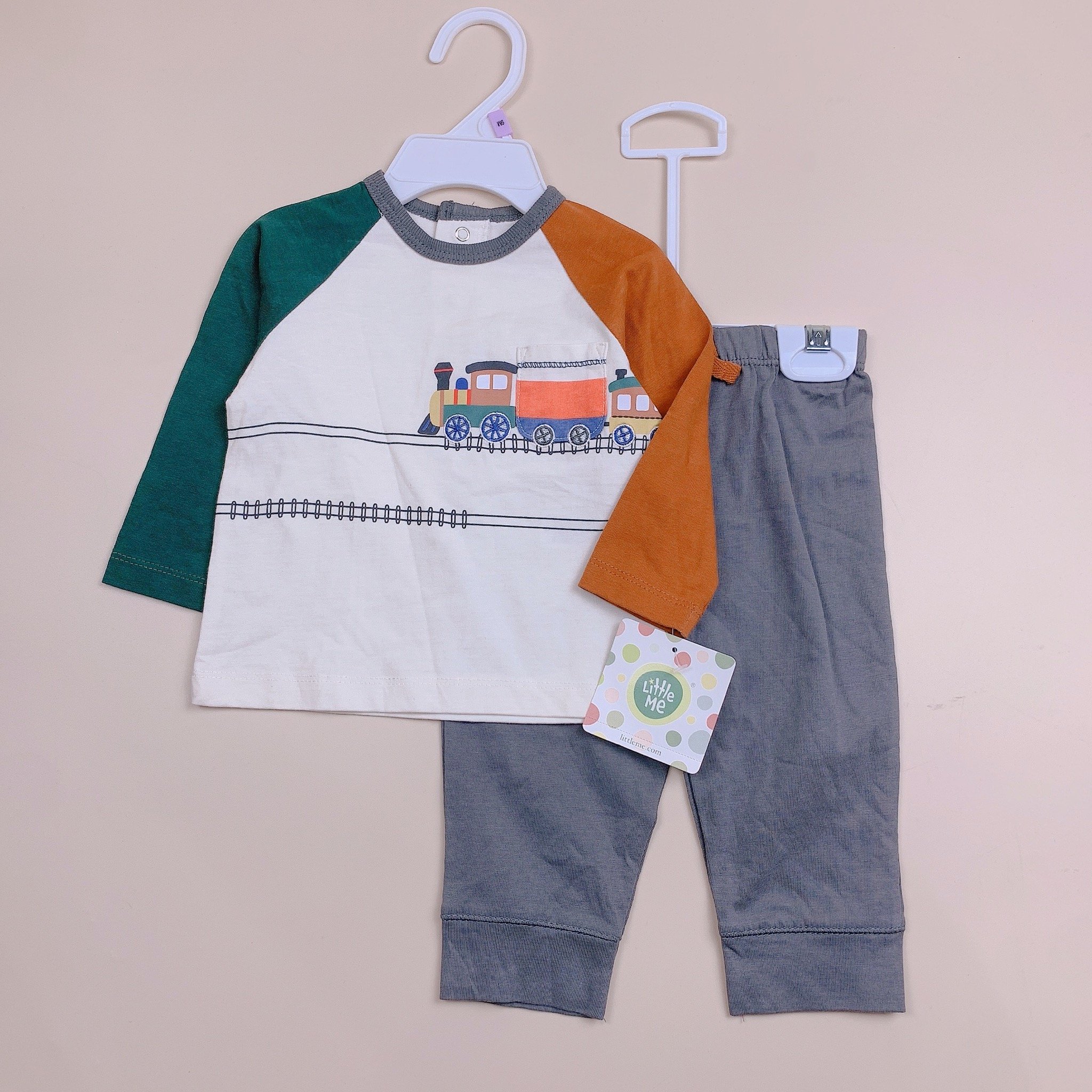 Bộ cotton Little Me nhiều hình BT size 3-24m