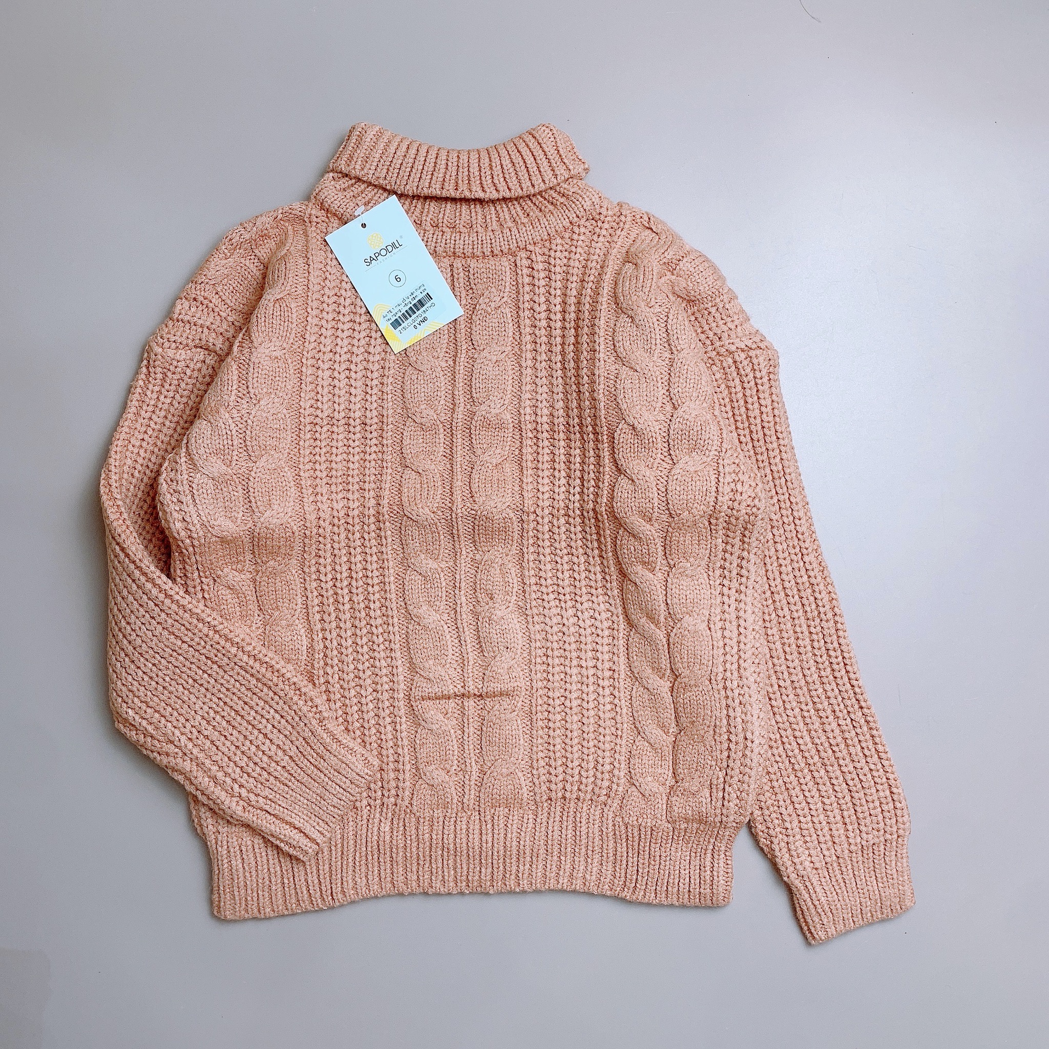 Áo len Sapodill vặn thừng nhiều màu BG size 6-10y