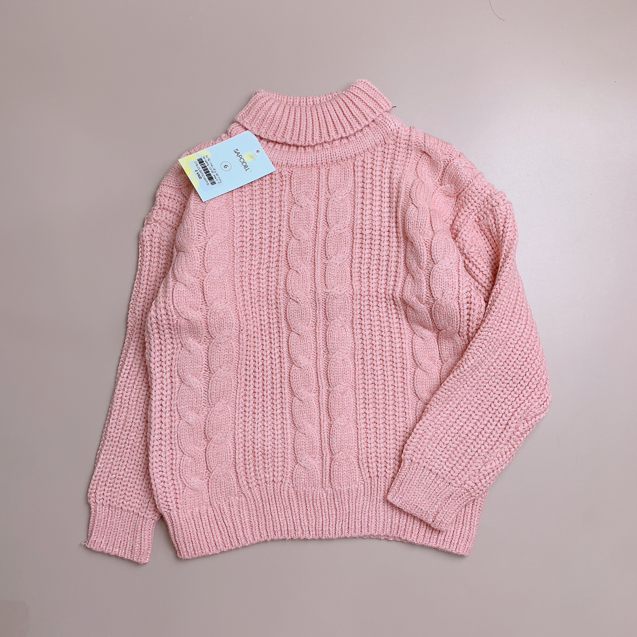 Áo len Sapodill vặn thừng nhiều màu BG size 6-10y
