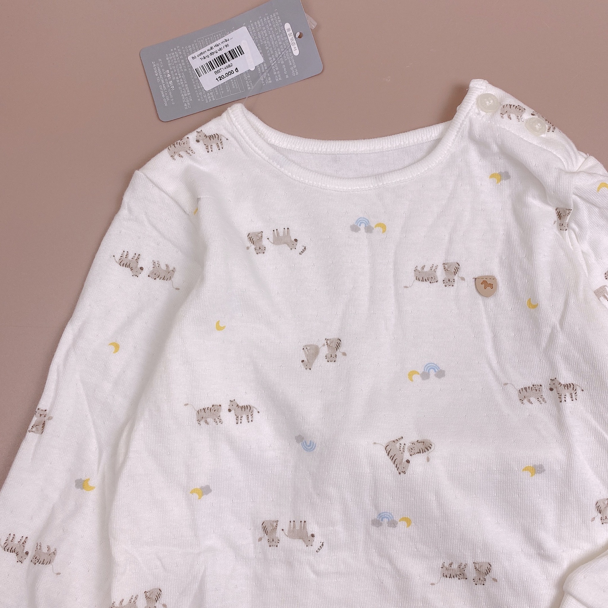 Bộ cotton xuất Hàn nhiều màu BT