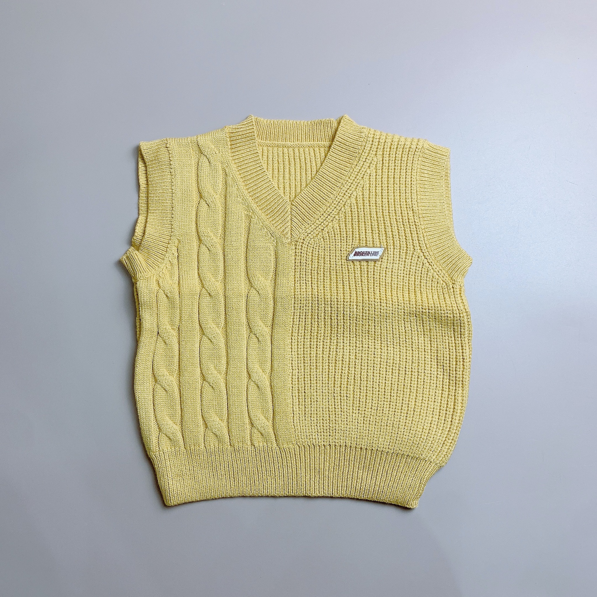 Gile len Three cổ tim hạt gạo tag Broken Line 3 màu size 80 - 120