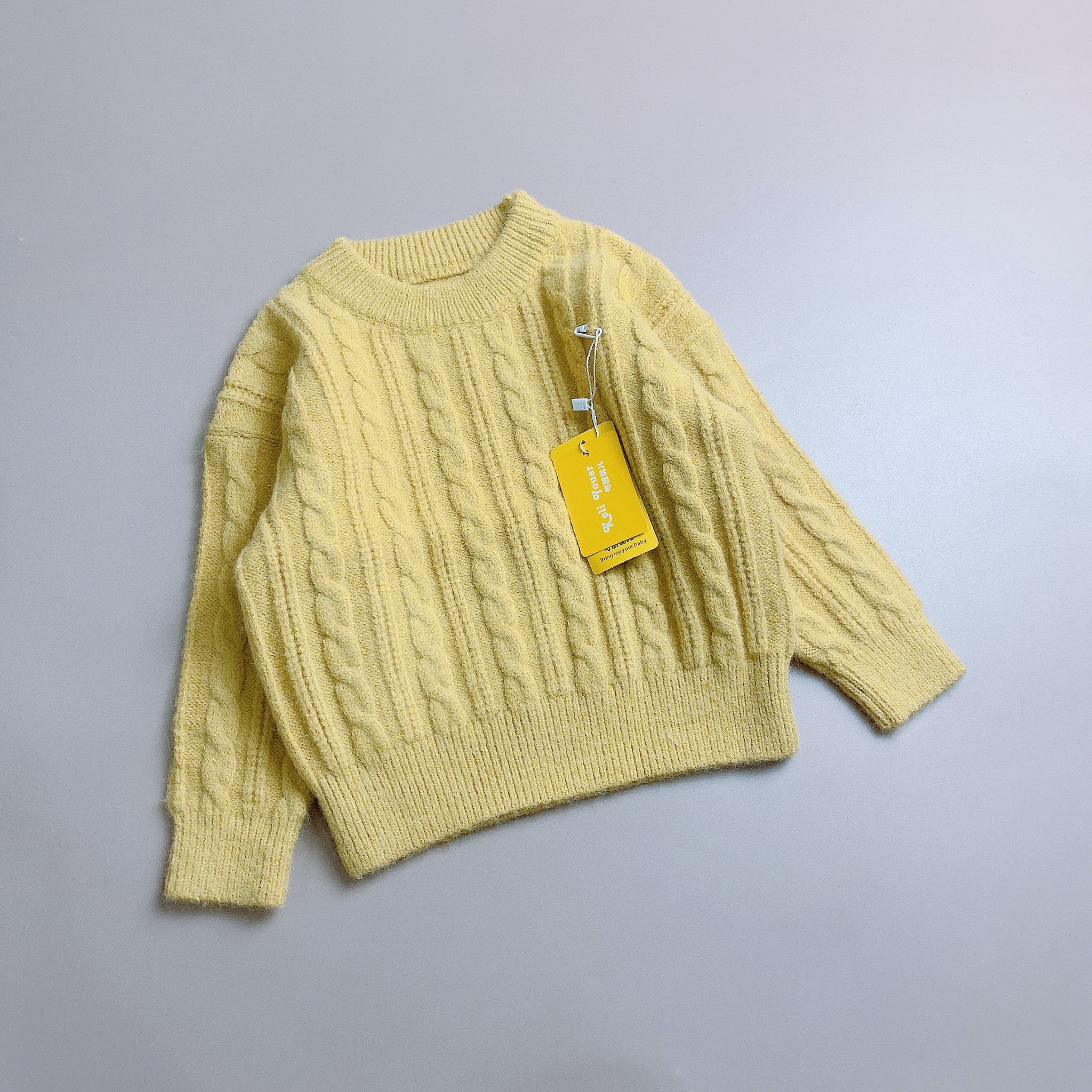 Áo len Keli Youer vặn thừng cổ tròn 4 màu size 80 -120