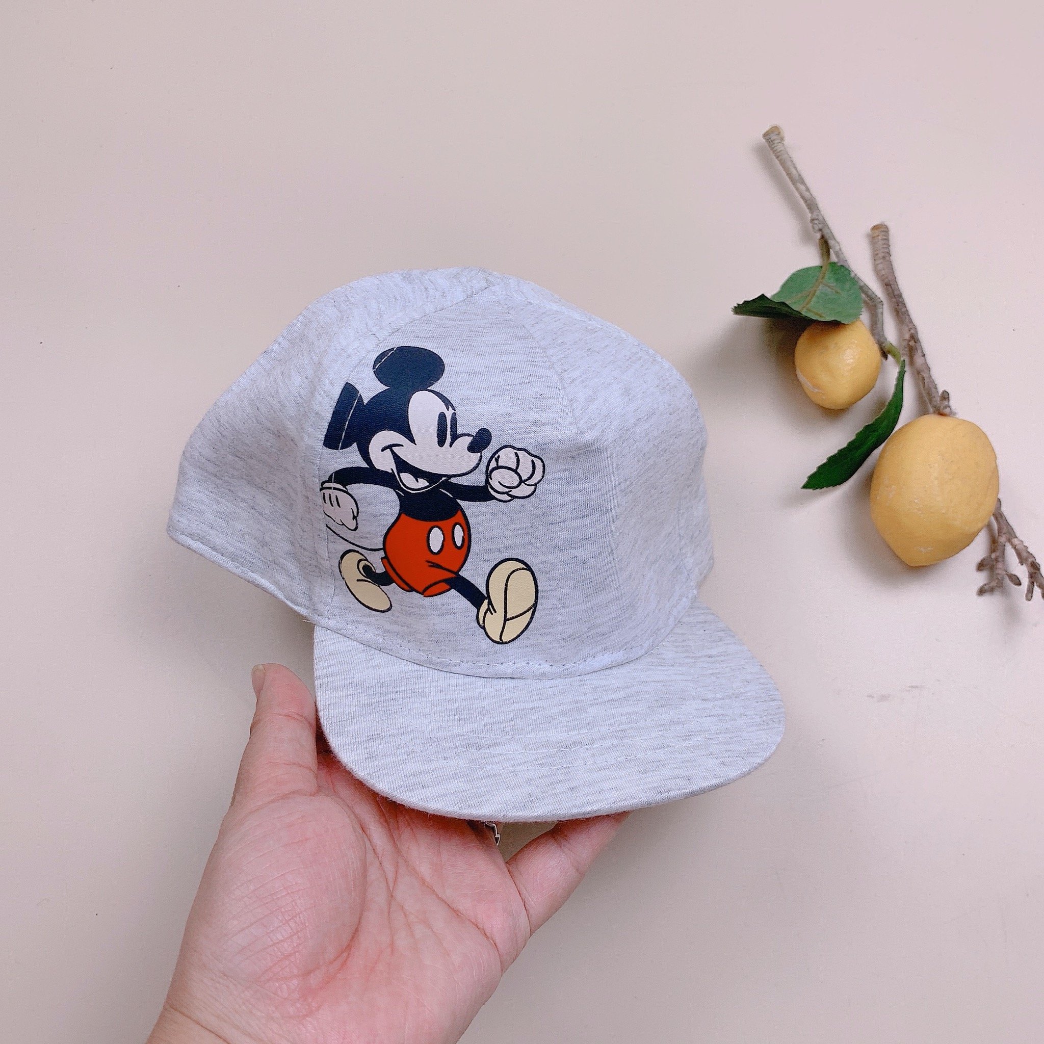 Mũ HM màu ghi Mickey BT size 18-24m
