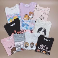 Áo cotton HM bé gái dòng đại size 8-14y (Bảng màu 2)