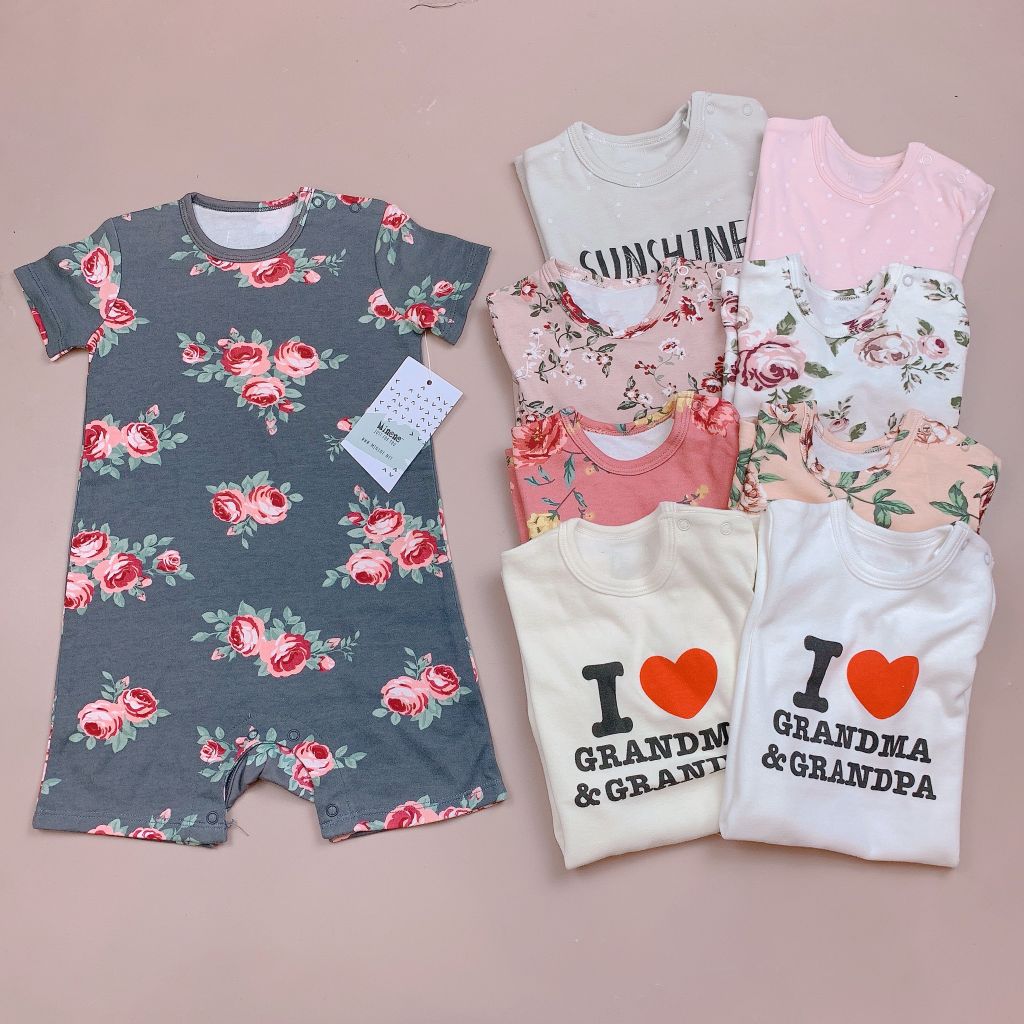 Body đùi cotton Minene nhiều mẫu Bé Gái size 6 - 24m